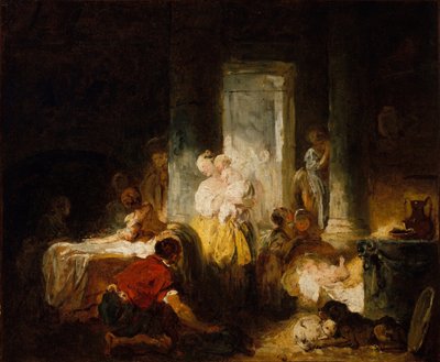 Die glückliche Mutter von Jean Honore Fragonard